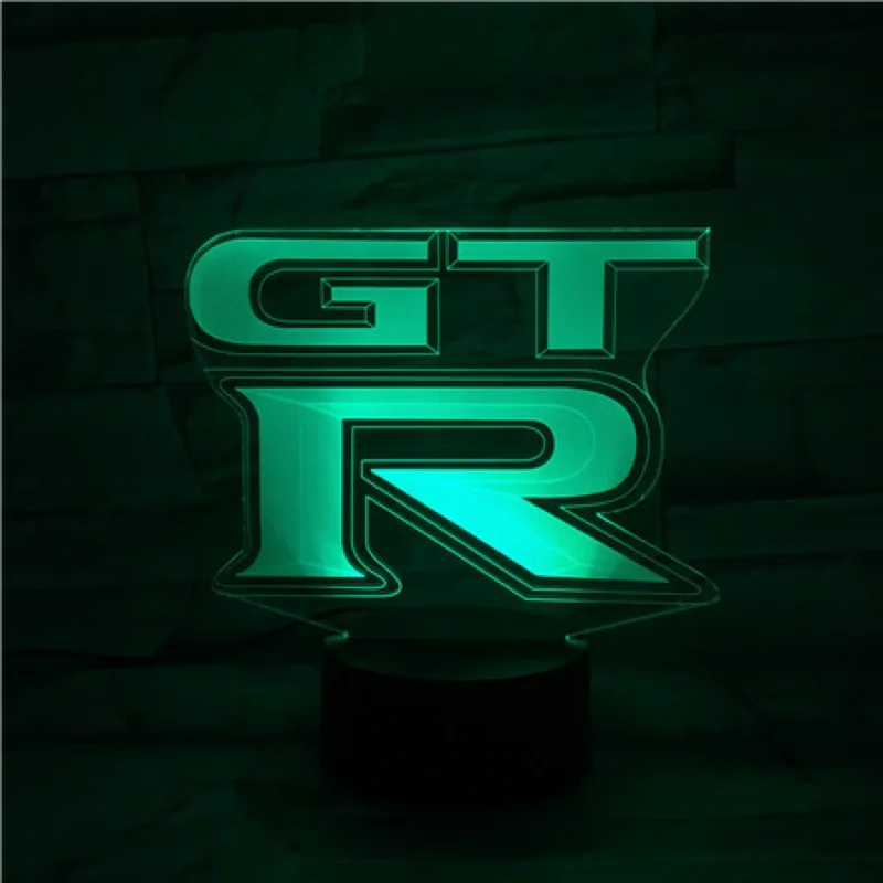 Ночной светильник GTR 3D лампа светодиодный ная многоцветная вспышка светящиеся