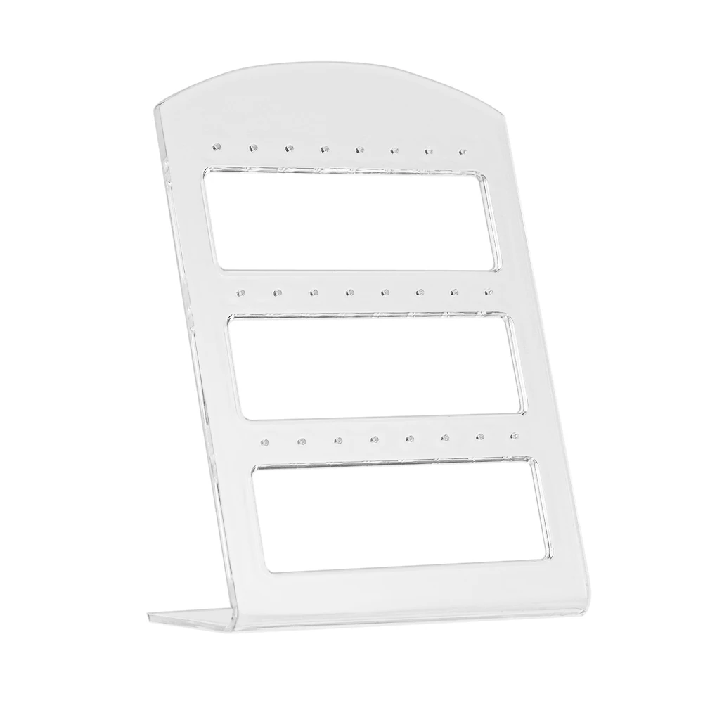 24 Отверстия пластиковая витрина для сережек подставка-органайзер модная