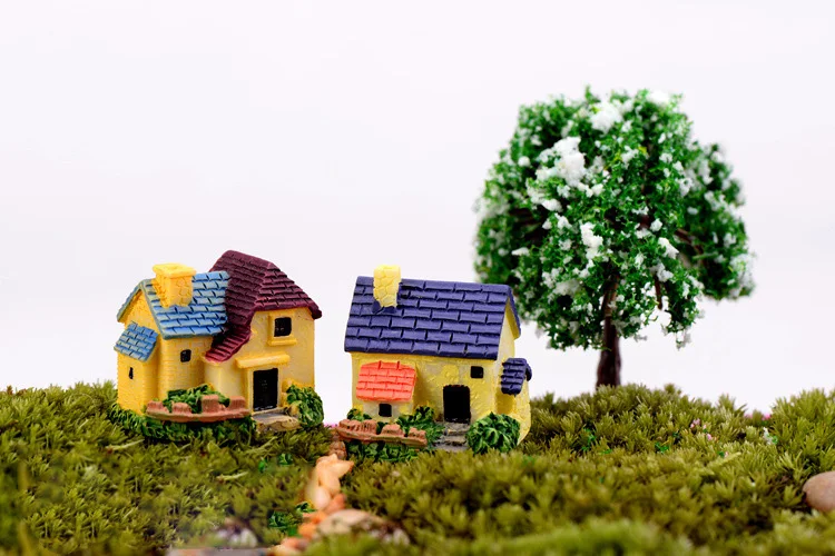 Европейская вилла Фигурка декоративная мини-сказочный сад мультфильм