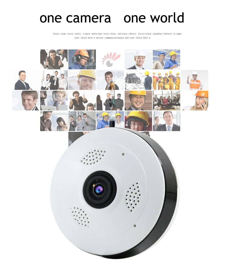 Рыбий глаз VR панорамная камера HD 960P 2MP беспроводная Wifi ip домашняя система