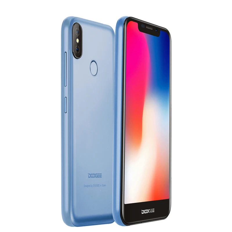 DOOGEE X70 3g смартфон 5 дюймов с зазубриной Android 8 1 распознавание лица отпечаток пальца