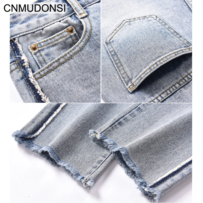 Женские прямые брюки с широкими штанинами белые обеих сторон Осень зима 2019| |
