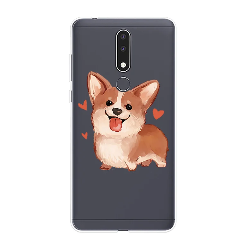 Phone Case For Nokia 1 2 3 5 6 7 8 Soft Cover Cute Dog Cat Silicone Fundas 2.1 3.1 5.1 6.1 Plus 7.1 8.1 case |