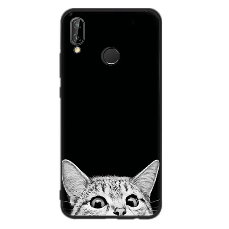 Чехол для Huawei Mate 10 Lite силиконовый мягкий роскошный черный чехол P Smart P20 P10 P8 P9 2017