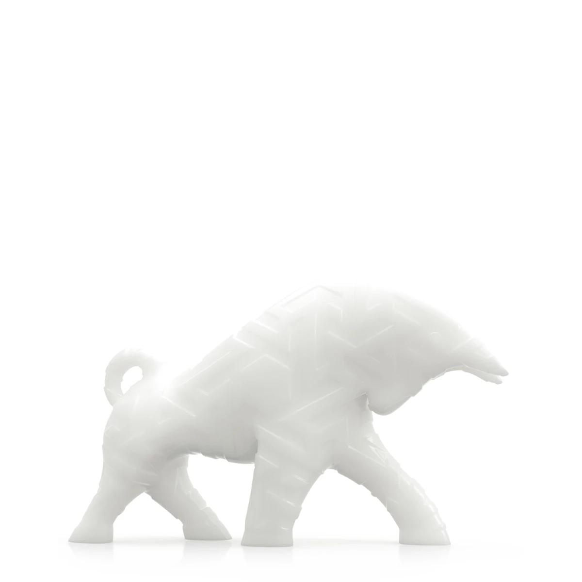 Bull Sculpture Decoration Crafts Cattle Statue 3D Printed Sculpture Desk Tabletop Statue Collectible Home Decor
