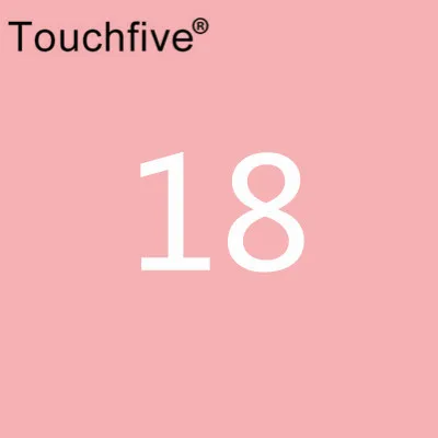 TOUCHFIVE опционально цвет соответствия искусство маркеры Кисть ручка эскиз на спиртовой основе маркеры двойная головка манга ручки для рисования товары для рукоделия - Цвет: 18