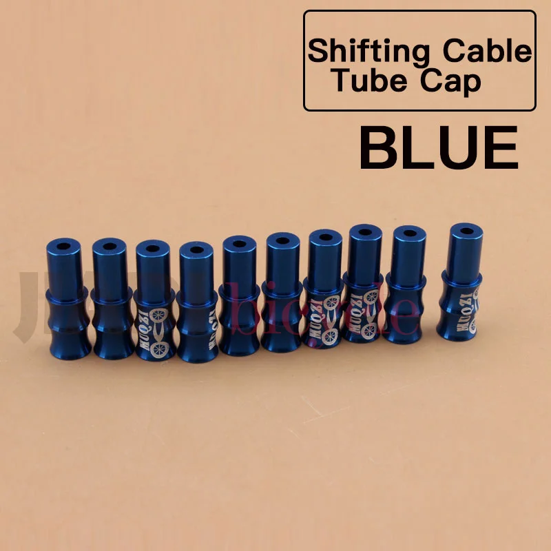 Blue Shifting MUQZI 10 шт. тормозной кабель для переключения крышка для камеры дорожный велосипед MTB Складная велосипедная неподвижная передача Аксессуары Наконечники наконечники концы крышки s щипцы - Цвет: Blue Shifting