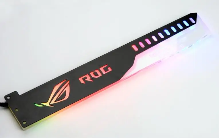 Metal Bracket ROG Акриловый кронштейн для крепления GPU карты размером 280*45*6 мм используется для фиксации видеокарты 5050 RGB светильник для подключения AURA 4PIN 5050 RGB коннектор - Цвет лезвия: Metal Bracket ROG