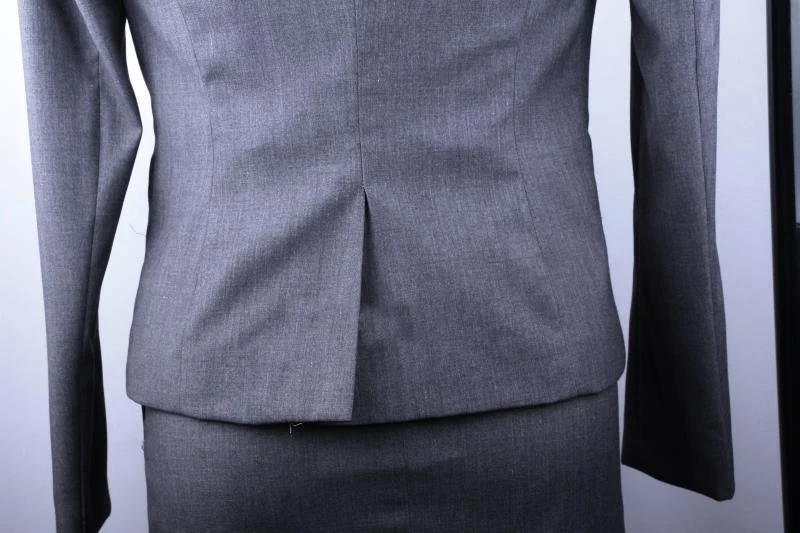 

New Fashion Gray Autumn Casual Women elegant Slim Single Button Outerwear Suit Women OL office Tuxedos Suits for wedding outfit