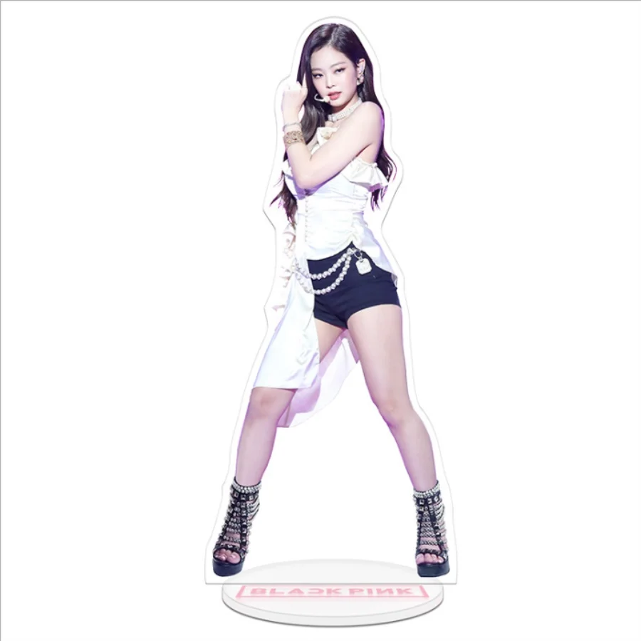JENNIE Kpop Blackpink Kill This Love акриловая фигурка кукла Дженни Лиза стоячий декор стола 21 см Blink - Цвет: JENNIE