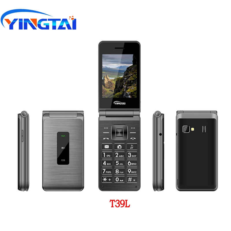 2018 функции телефона YINGTAI T39 2 8 дюйма беспроводной FM флип старший для или фонарика
