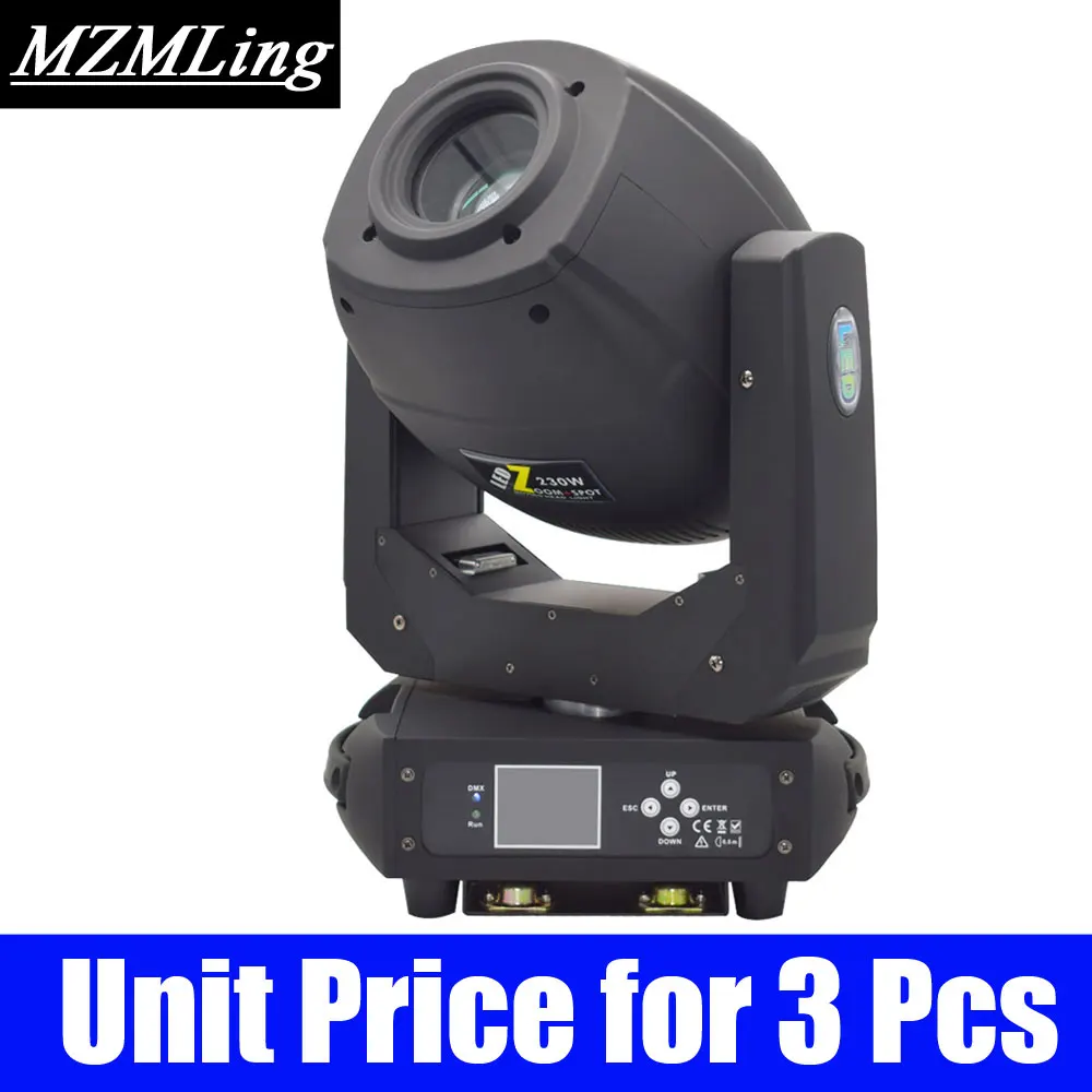 Unit Price for 3 Pcs 3в1 Led 230 Вт точечный/лучевой светильник DMX512 движущаяся головка светильник DJ/бар/вечерние/шоу/сценический светильник Led сценический светильник - Цвет: Unit Price for 3 Pcs
