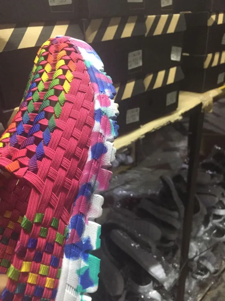 Женская Мягкая дышащая тканая обувь ручной работы удобная прогулочная новинка