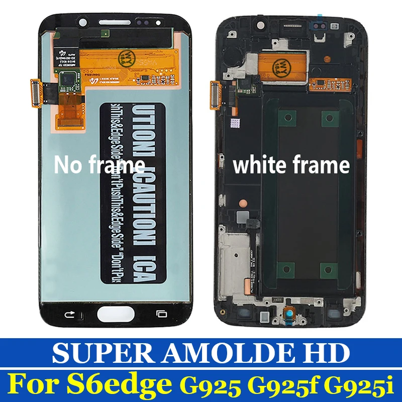 Оригинальный AMOLED экран для Samsung Galaxy S6 Edge ЖК дисплей S6EDGE G925 G925F сенсорный