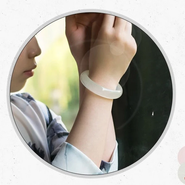 Оригинальный браслет из натурального ледяного шелка Нефритовый Браслет карго