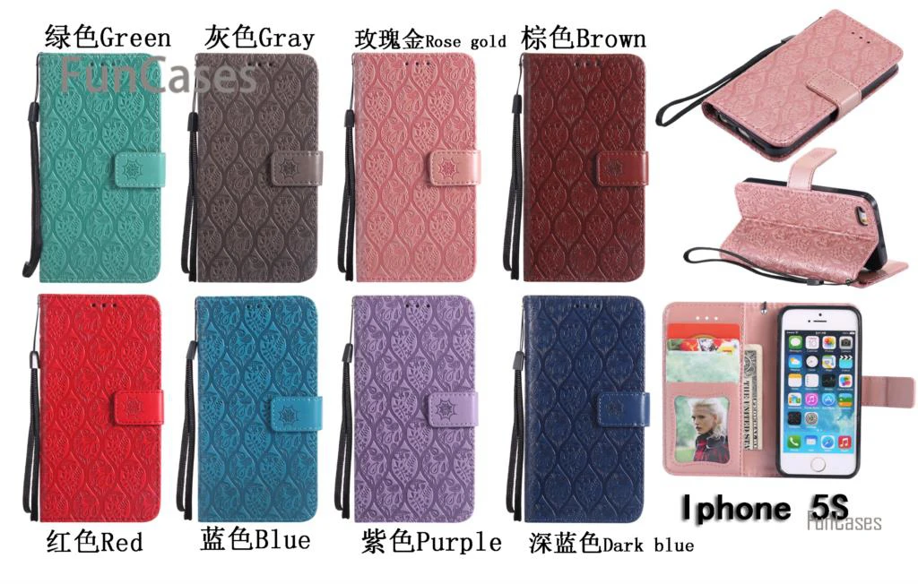 Лоза Стиль чехол на магнитном замке Капа iPhone 5 из искусственной кожи Сумка Carcasas