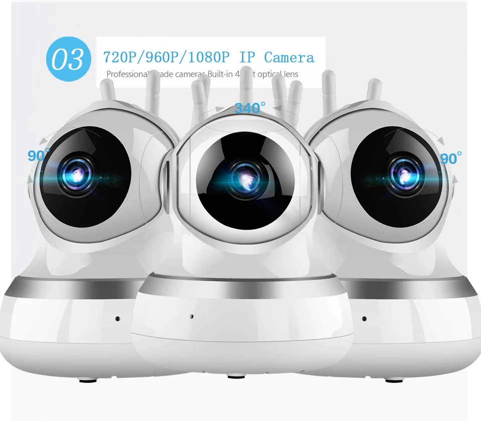 Радионяня Беспроводная 1080P IP камера WiFi детская камера с монитором двухсторонняя аудио видео няня камера детская камера snight vision ipcam