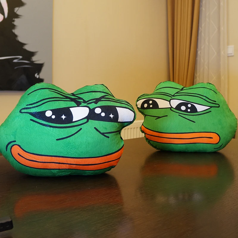 40cm New Sad Frog Plush Pillow Cute Animal Stuffed Cushion Children's toy Gift Valentine's Day | Игрушки и хобби