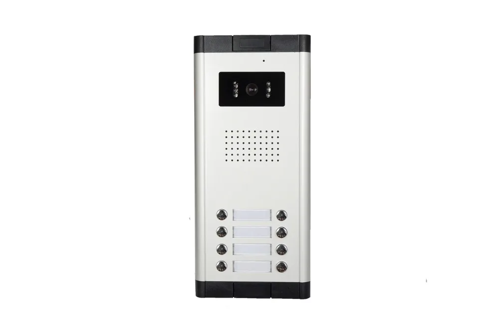 

YobangSecurity 8 Units Apartment Intercom Wired 7" Video Door Phone Video Door Entry System Intercom Doorbell Home Security Kit
