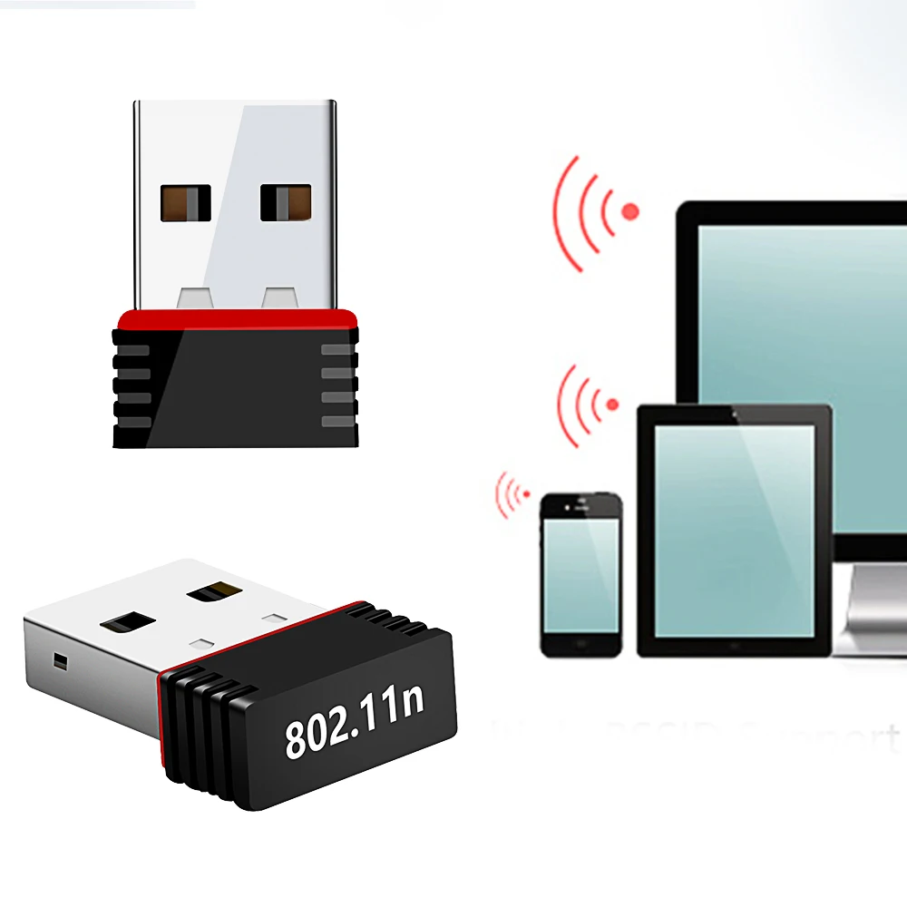 Мини беспроводной USB Wifi адаптер 802.11n/g/b сетевая карта 150 Мбит/с донгл приемник для