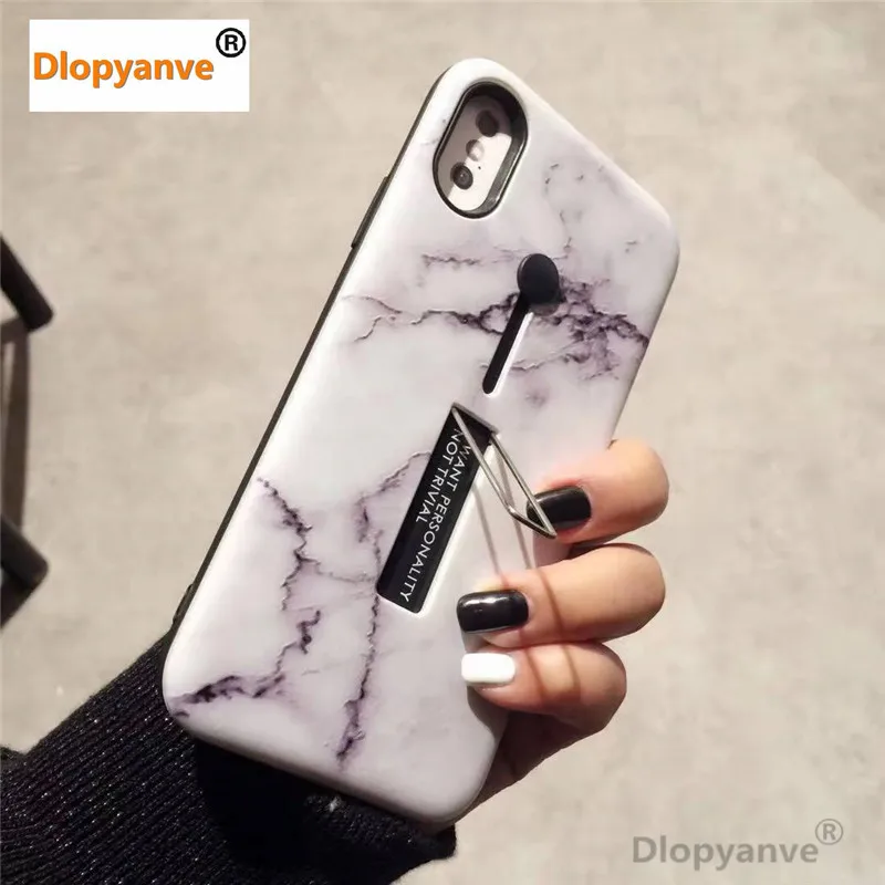 Роскошный элегантный мраморный гранитный тисненый чехол для телефона iPhone 6 6s 7 8