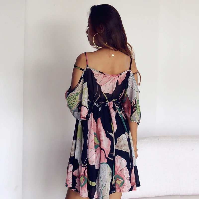 Vestidos летнее богемное платье с цветочным принтом Элегантные повседневные платья