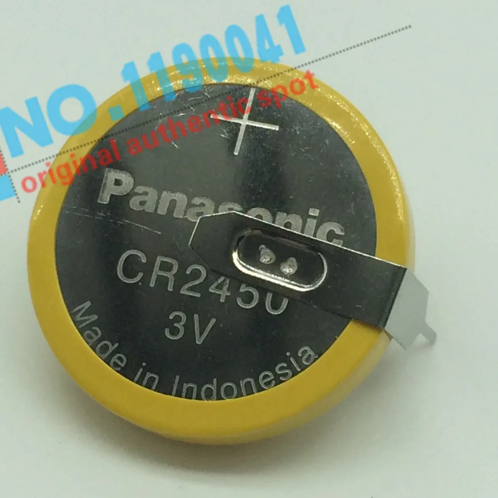 ГОРЯЧИЙ НОВЫЙ CR2450 2450 3 В Кнопка литиевые батареи PLC чпу с DIP2 ног Ноги от 20 мм|batteries