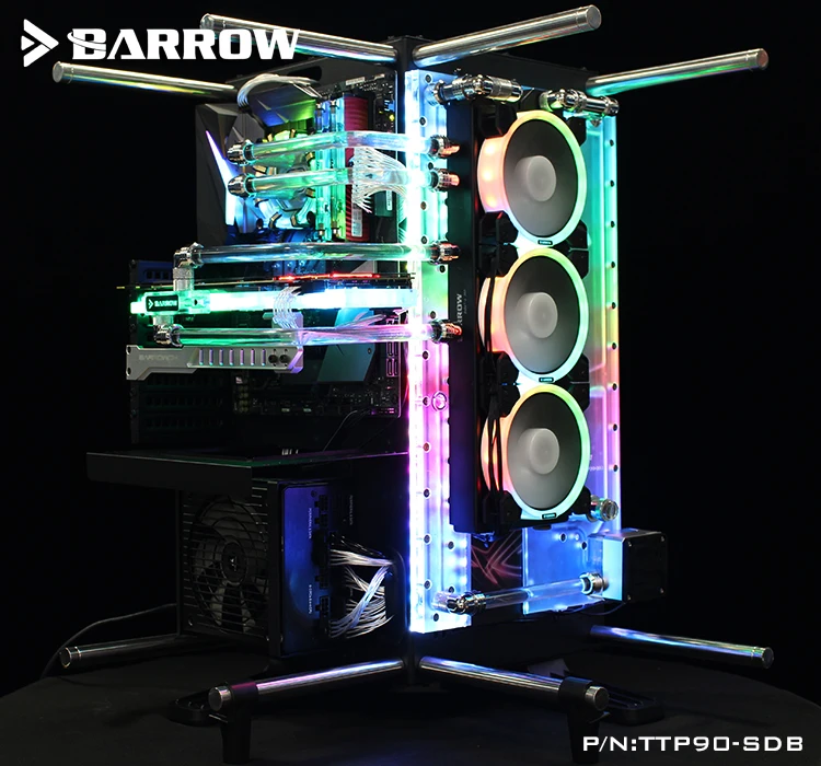 Barrow TTP90 SDB доски для водных путей Thermaltak Core P90TG чехол Intel CPU Water Block & Single / Dual GPU Pump