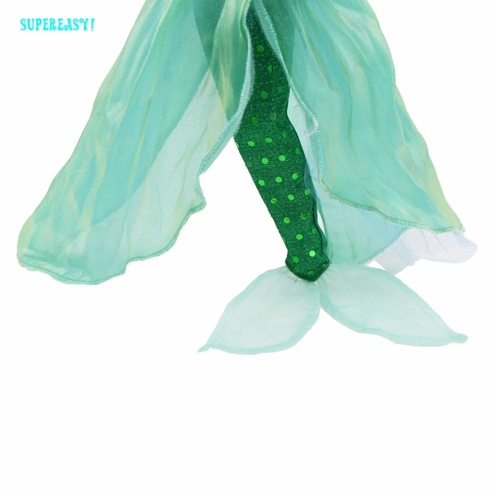 1 комплект Русалка сказочное платье фиолетовый бюстгальтер с бисером Зеленый