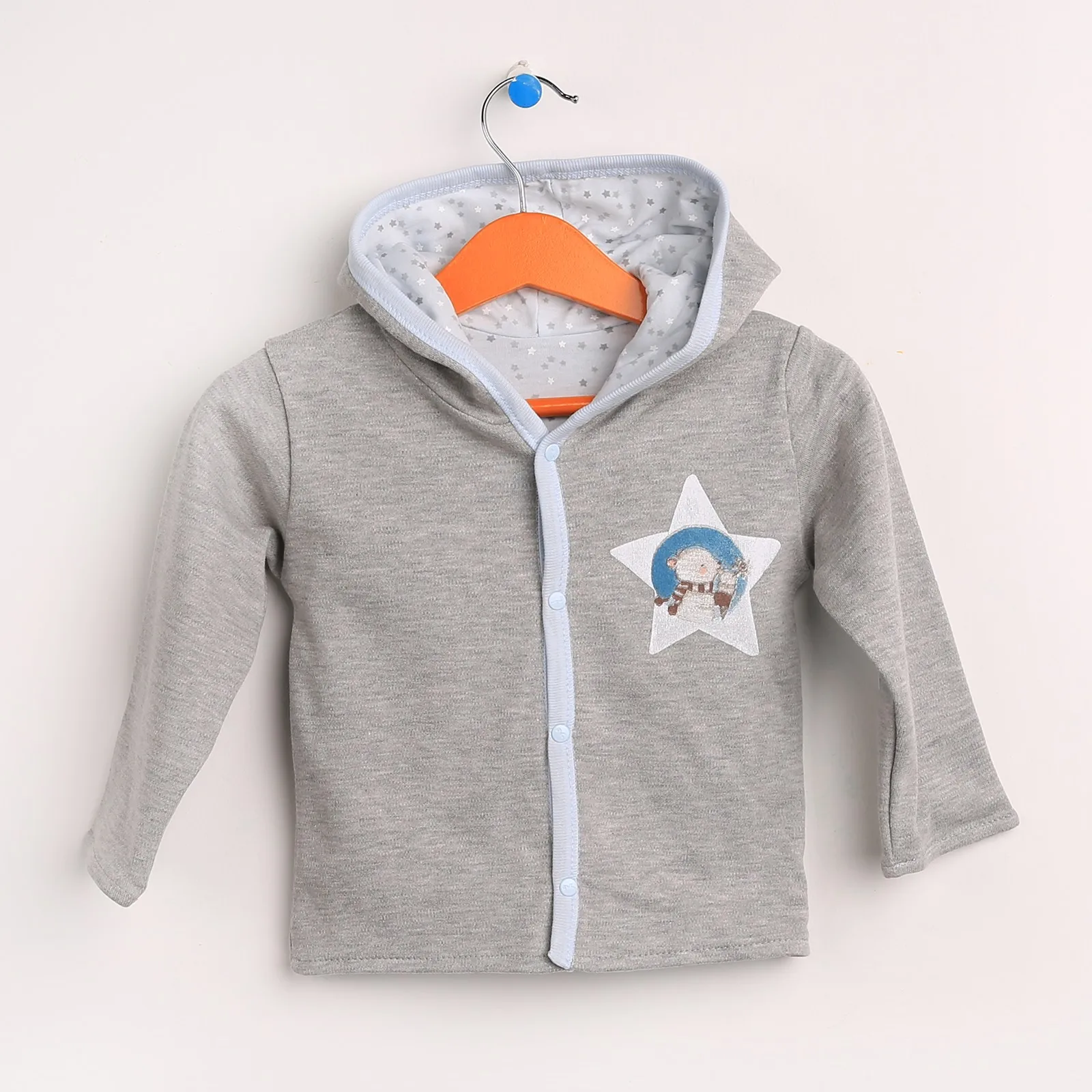 Ebebek для новорожденных модный клубный маленький Звездный кардиган маленьких