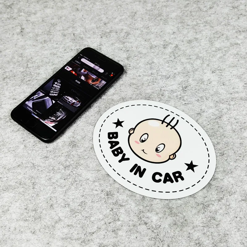 

GalonDeco Baby in Car Reflective Safety Stickers Decals Baby Stig In Car Funny Sticker for Car Decoration Baby Warning Mark