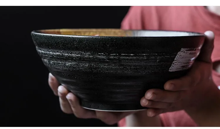 7,5 дюймов японская винтажная посуда керамическая фарфоровая чаша Ramen большая тарелка для супа салатники винтажная посуда кухонные аксессуары