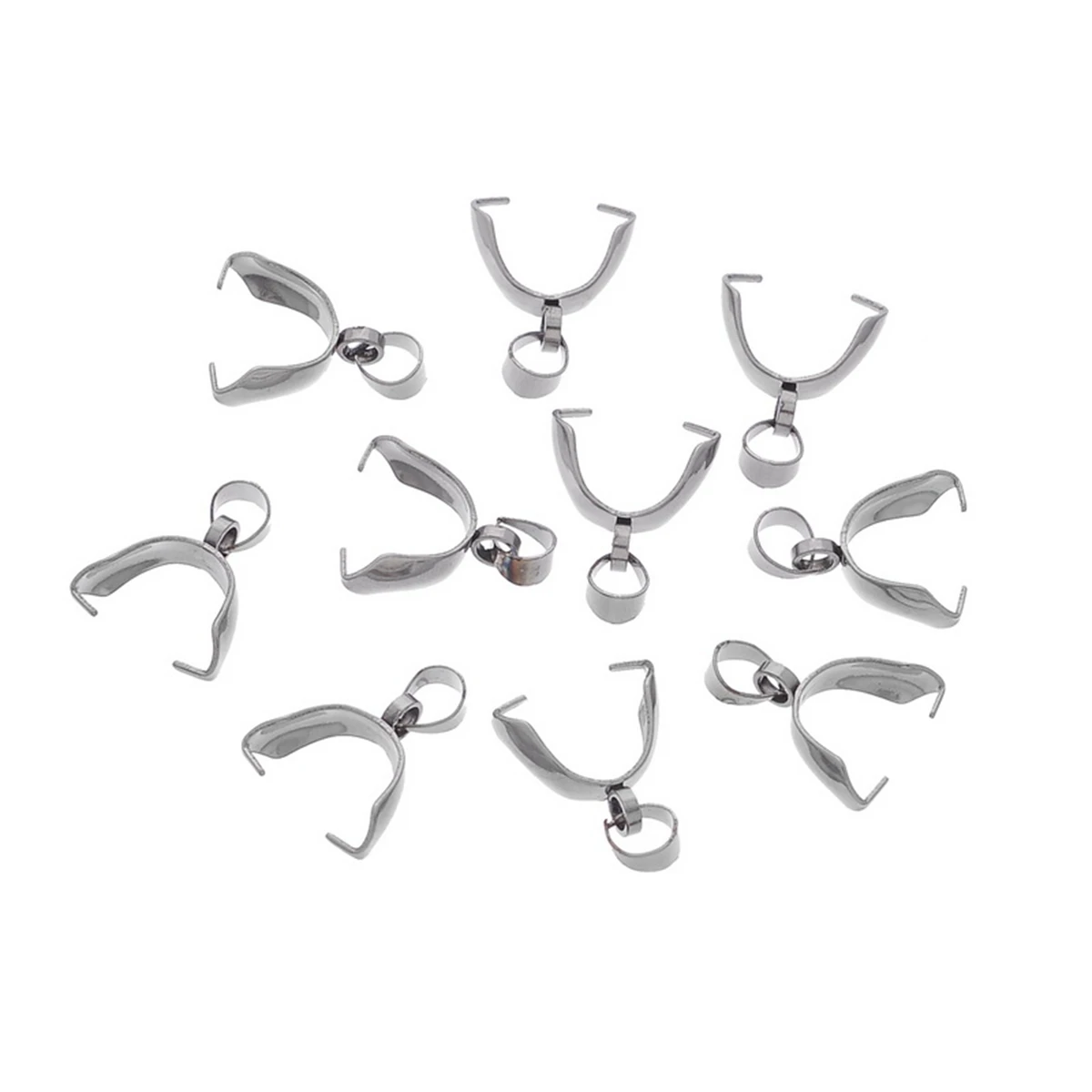 Зажим FUNIQUE из нержавеющей стали для шариков зажим с зажимом бижутерии сделай сам 4