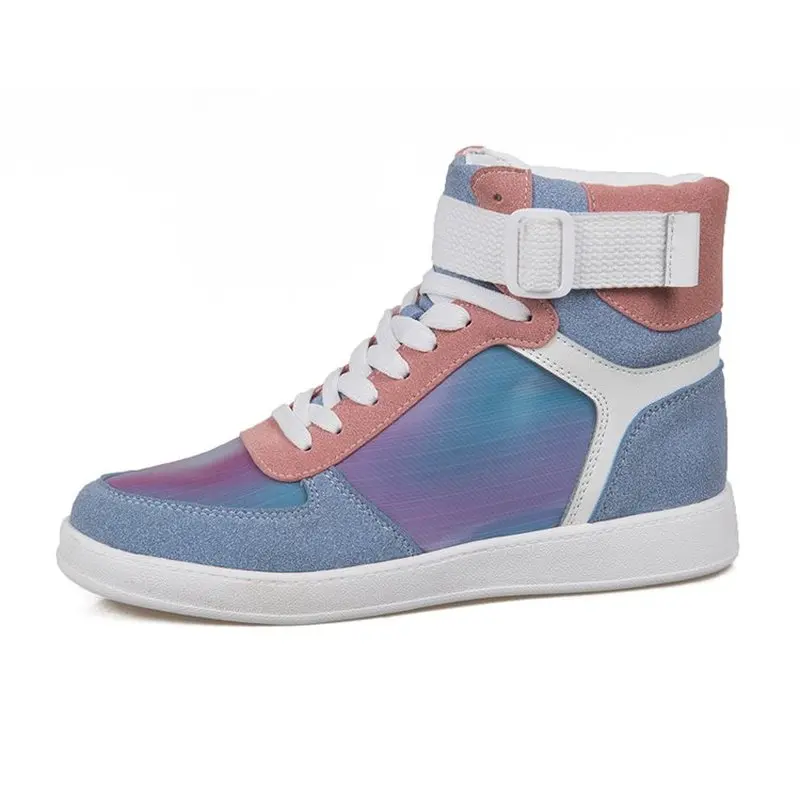

Net Red High-top Women Sneakers Female Ins Tide 2019 New Street Dance Hip Hop Wild Super Fire Casual Shoes
