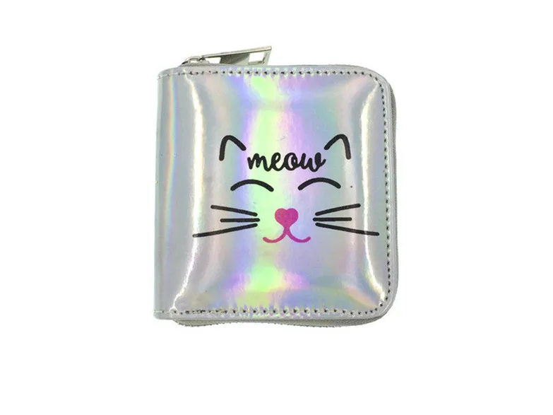 27 short purse JR Новинка, короткий кошелек из искусственной кожи на молнии с рисунком арбуза, панды, кота, кролика, медведя, животных, для девушек, кошелек для денег, ID, карт, кошелек для монет - Цвет: 27 short purse JR