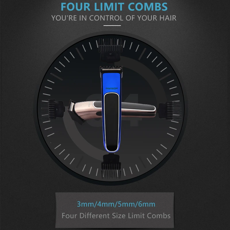 PRITECH профессиональная электрическая машинка для стрижки волос Машинка бороды