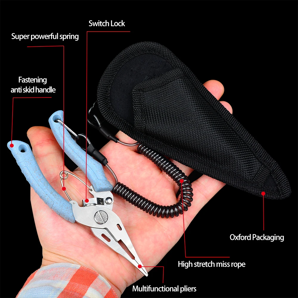 Многофункциональные рыболовные плоскогубцы ножницы из нержавеющей стали резаки
