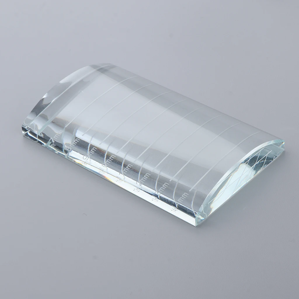 Eyelash Extension Crystal Glass Eye Lash Stand Pallet Holder/Lash Tray Strip Board 8x5x1.1 cm | Красота и здоровье