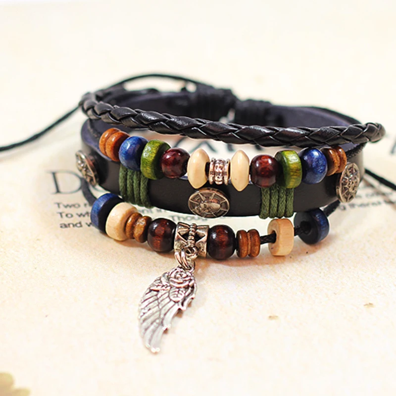 Новое крыло подвеска с перьями ручной работы из натуральной кожи подгоняемый