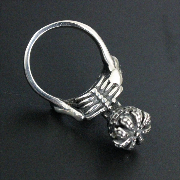 Кольцо с короной и черепом камнем из нержавеющей стали 316L|skull ring|ring with stonering women |