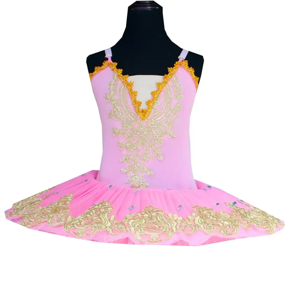 Детское розовое балетное платье-пачка для девочек костюмы с лебедем и озером