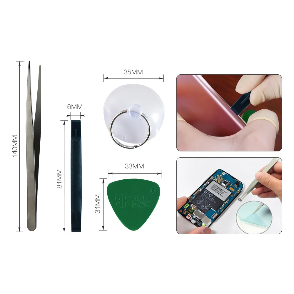 10 в 1 Многофункциональный набор инструментов для разборки смартфонов iPhone Samsung