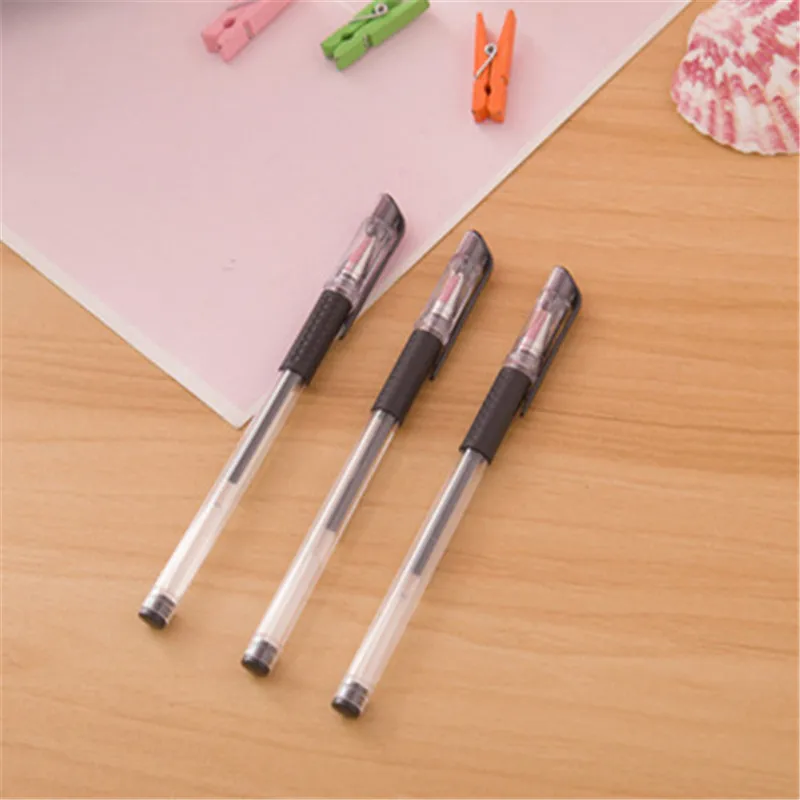 Black 1pcs Корейский милый Единорог гелевая ручка с подвеской Kawaii Розовая пантера канцелярские товары Рождественский лось Снеговик креативный светильник Эйфелева башня лампа - Цвет: Black 1pcs