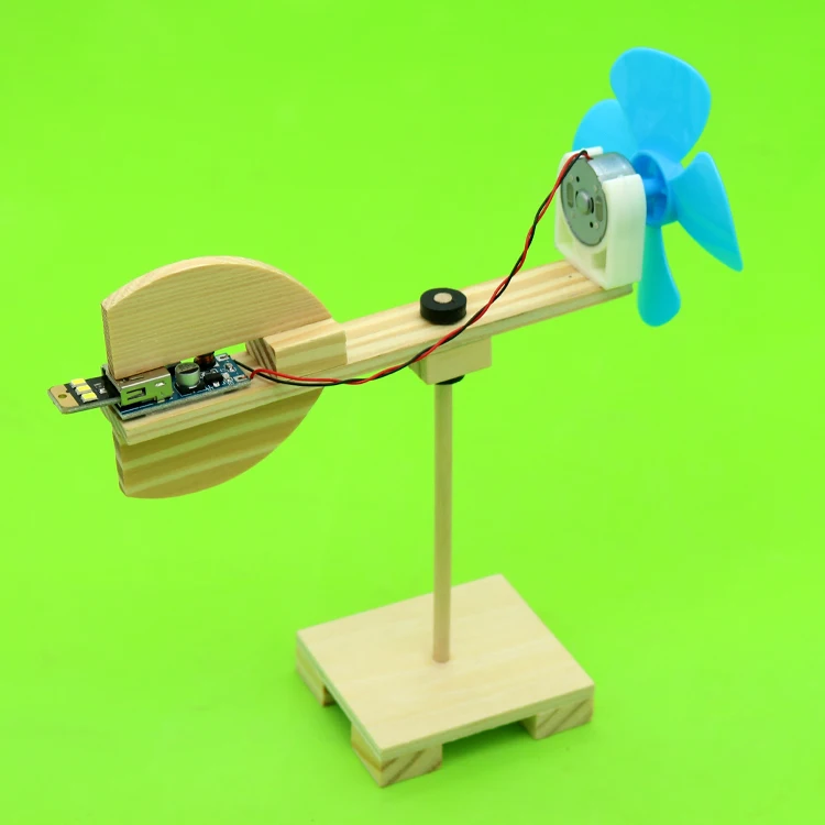 Diy ветряная турбина деревянный эксперимент в сборе набор игрушка подарок