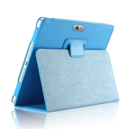 N8000 N8010 blue Тонкий складной чехол-подставка в стиле ретро из искусственной кожи для samsung Galaxy Note 10,1 2012 GT N8000 N8010 N8020 чехол-карандаш для планшета - Цвет: N8000 N8010 blue