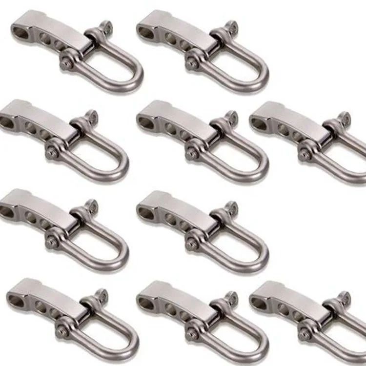 1pcs High Quality Alloy Adjustable O/U Shape Anchor Shackle Outdoor Survival Rope Paracord Bracelet Buckle for Outdoor Sport