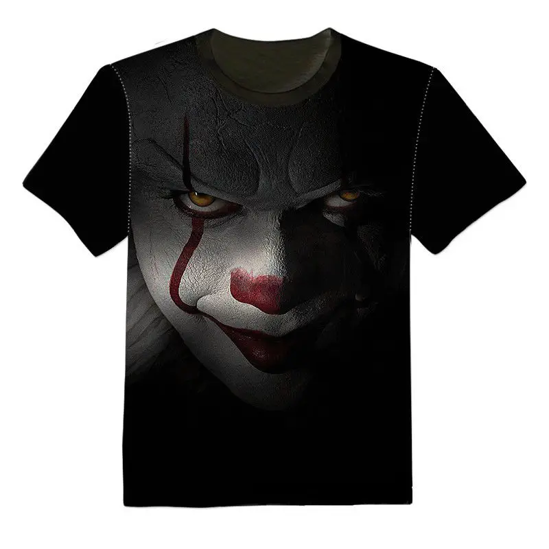style4 Новая футболка с 3D принтом Стивен Кинг это фильм Pennywise ужас клоун для мужчин и женщин - Цвет: style4
