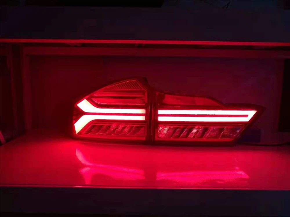 Автомобильные мигающие задние фонари для стайлинга автомобиля Honda City 2014-2018