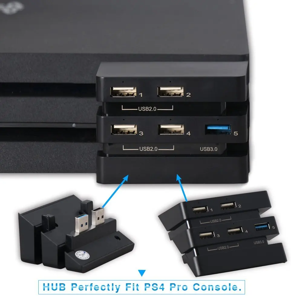 Аксессуары для PS4 Pro хост usb хаб 3 0 и 2 USB порт игровая консоль расширение адаптер