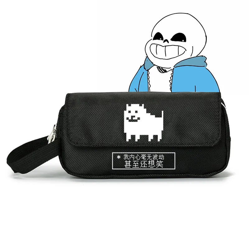 7 Игра Undertale Frisk Sans Скелет принт канцелярские принадлежности Sotrage сумка ручка чехол большой холщовый чехол для карандашей школьные сумки органайзер для путешествий - Цвет: 7